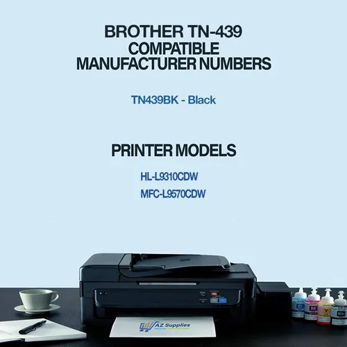 Vista 2 de AZ SUPPLIES Cartucho de tóner compatible de repuesto para Brother TN439 de alto rendimiento TN439BK TN439C TN439M TN439Y HL-L9310CDW MFC-L9570CDW