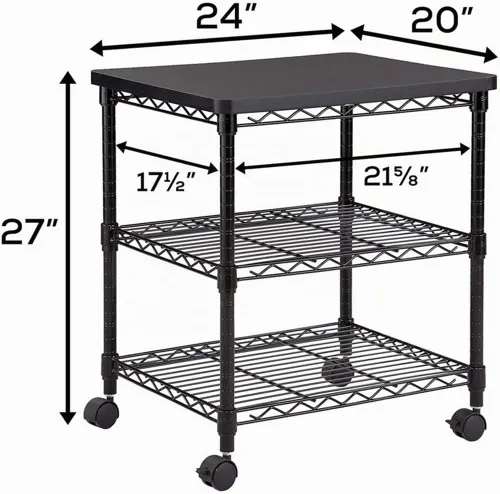 Vista 2 de Soporte Safco Products para debajo del escritorio para impresora/máquina