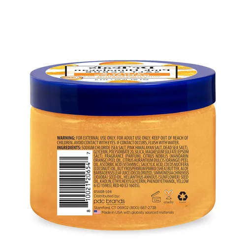 Vista 9 de Dr Teal's Exfoliante corporal con sal del Himalaya rosa, resplandor y resplandor con sal pura de Epsom y aceites esenciales cítricos, 16 onzas