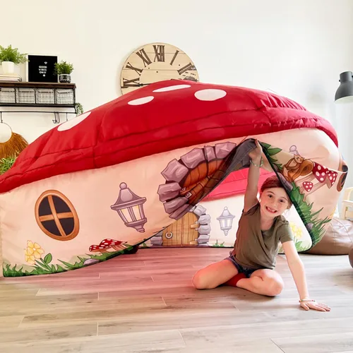Vista 7 de El Original Patentado AirFort - Construye Un Fuerte en 30 Segundos, Fuerte Inflable para Niños, Tienda de Juego para 3-14 Años, Un Playhouse Donde