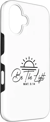 Vista 3 de Dichos cristianos y versos de la Biblia Mateo 5,14 Funda para iPhone 16