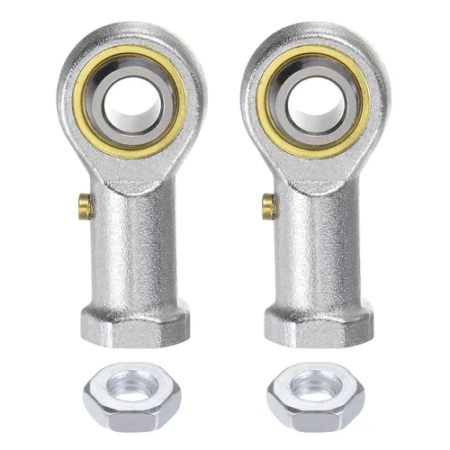 Vista 12 de uxcell PHSB8 - 2 rodamientos de extremo de varilla hembra de 1/2 pulgada y rosca izquierda de 1/2-20, extremos de varilla de junta autolubricantes