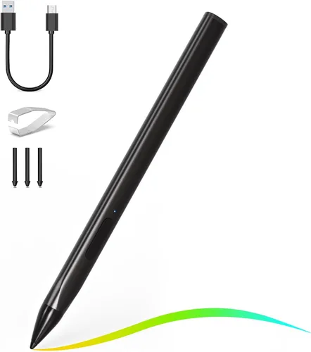 Vista 24 de Lápiz táctil para HP Envy X360 Pavilion X360 Spectre X360 Spectre X2 Envy X2 Recargable MPP 2.0 Lápiz táctil con inclinación activa con sensibilidad