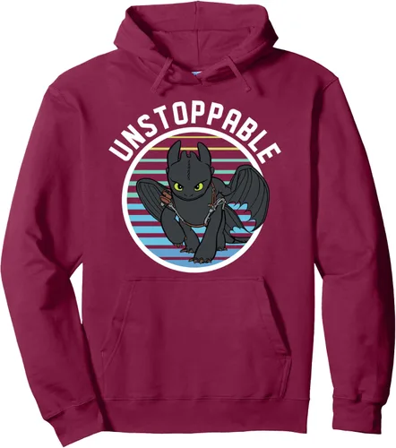 Vista 9 de How to Train Your Dragon 3 Hidden World - Sudadera con capucha imparable, Negro, S