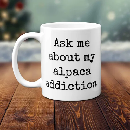 Vista 3 de Regalo para alguien que ama las alpacas. Taza de café bonita y única para hombres, mujeres, cumpleaños, Navidad, Día del Padre, Día de la Madre