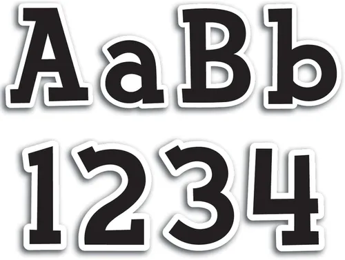 Vista 12 de CTP Classroom Café Punch-Out Letras para el aula - Suministros esenciales para la escuela en casa - Los mejores suministros de regreso a clases