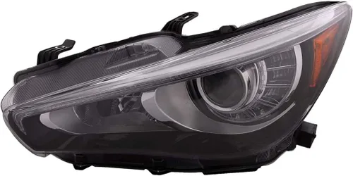 Vista 6 de KarParts360 Para Infiniti Q50 híbrido faro conjunto lado conductor 2018 2019 LED para IN2502179 26060-6HH7A