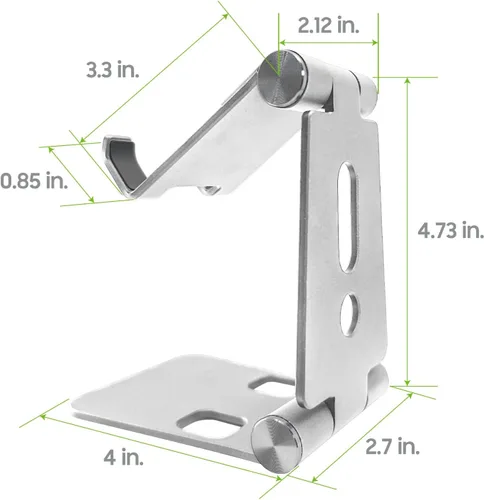 Vista 6 de Cellet Soporte de escritorio para teléfono celular, soporte, base compatible con todos los teléfonos inteligentes, iPhones, Samsung Galaxy Note