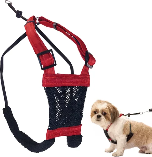 Vista 10 de Sporn Arnés para perro extra pequeño sin tirones, fácil y ajustable para cachorros en crecimiento, ligero, transpirable, nailon duradero, cuerpo