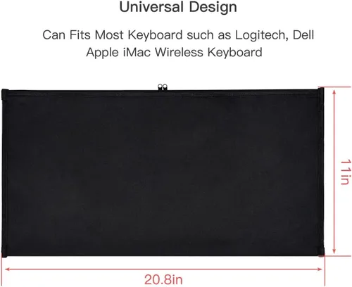 Vista 2 de Logitech/iMac Magic Keyboard Funda antipolvo para teclados universales, 108 teclas inalámbrica/con cable, tamaño completo, protector de teclado