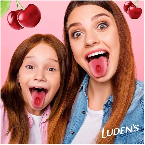 Vista 6 de Luden's - Gotas para la garganta, sin azúcar, cereza silvestre 25 cada una (paquete de 12)