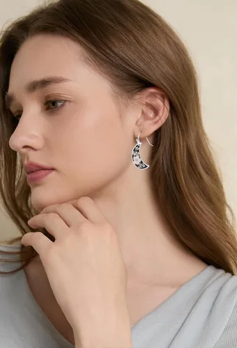 Vista 22 de Forget-Me-Not and Queen Anne's Lace Pressed Wildflower Earrings Pressed Flower Earrings Handmade Drop and Dangle Earrings Gift for Woman