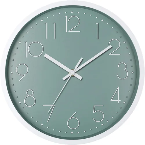 Vista 12 de Reloj de pared, relojes de pared de cocina, reloj silencioso redondo, clásico, funciona con pilas, diseño moderno y estilo para sala de estar