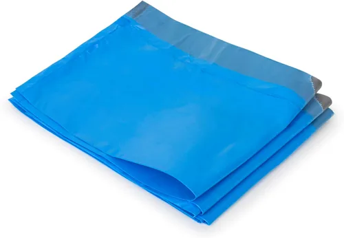 Vista 7 de Plasticplace Bolsas de basura de ajuste personalizado, compatibles con simplehuman Code D (100 unidades) con cordón azul tintado de 5.3 galones / 20