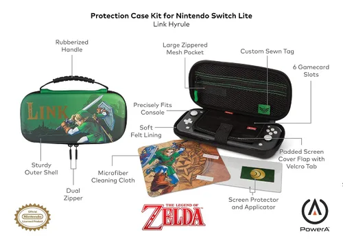 Vista 12 de PowerA Protection Kit for Nintendo Switch Lite -The Legend of Zelda Link Hyrule
