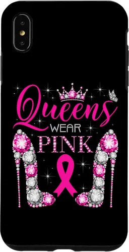 Vista 11 de iPhone 16 Queens Wear Rosa Concientización del Cáncer de Mama Estuche de Cinta Rosa