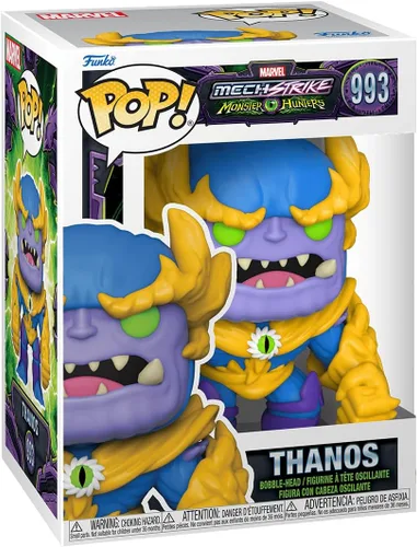 Vista 3 de POP Marvel: Monster Hunters - Figura de vinilo de Thanos Funko (con funda protectora de caja compatible), multicolor, 3.75 pulgadas