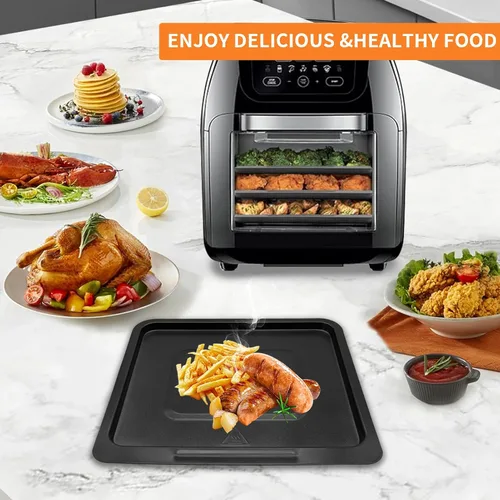 Vista 7 de Bandeja de cocina para freidora de aire CHEFMAN XL 10L multifuncional freidora de aire digital, 9.4 x 8.8 pulgadas, piezas de repuesto para freidora