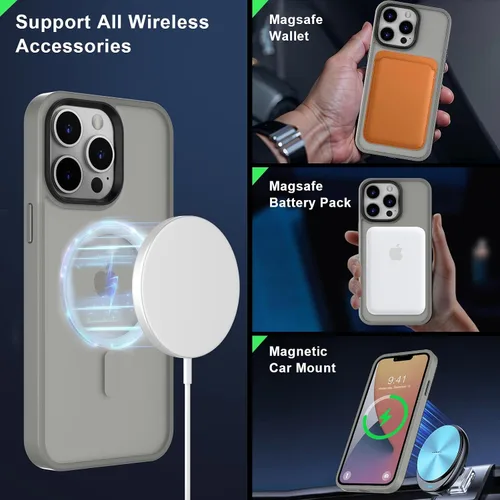 Vista 60 de MOCCA - Funda magnética resistente para iPhone XR de 6.1 pulgadas, compatible con MagSafe, funda con protección contra caídas de grado militar