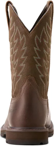 Vista 4 de ARIAT Botas de trabajo para hombre Groundbreaker con punta cuadrada ancha