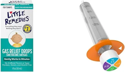 Vista 10 de Little Remedies Gotas de alivio de gas Sabor natural de bayas 1 onza. Paquete de 1 Funciona suavemente en minutos Seguro para recién nacidos