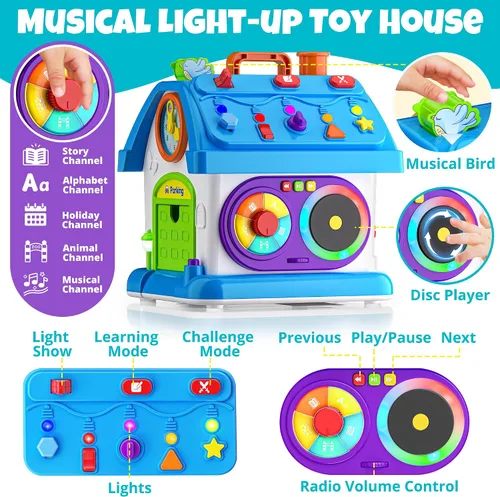 Vista 2 de Hurdaos Juguetes Montessori para bebés de 1 año. Regalos para niños y niñas, primer cumpleaños para niños y niñas de un año, primer regalo, juguete