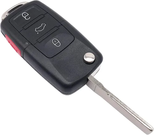 Vista 4 de Carcasa de repuesto para VW Volkswagen Jetta Passat Golf Beetle MK5 Rabbit GTI CC EOS Keyless Entry Flip Key Fob Shell 4 Botones