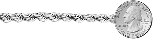 Vista 3 de Savlano Collar de plata de ley 925 de 0.315 in con cuerda italiana hueca de corte de diamante, para hombres y mujeres, viene con caja de regalo