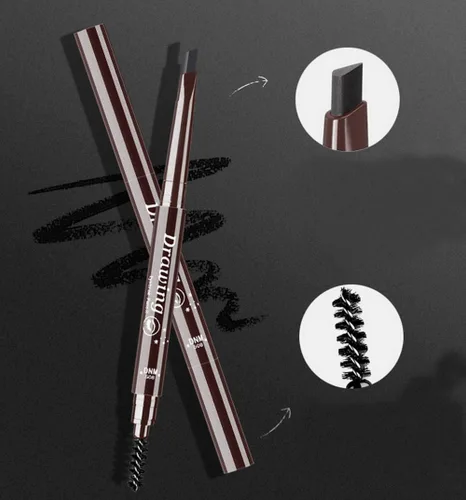 Vista 3 de Lápiz de cejas duradero resistente al agua, duradero, delineador automático de cejas, 5 colores para elegir, cejas naturales que duran mucho tiempo