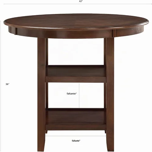 Vista 13 de New Classic Furniture Amy - Juego de mesa de comedor de 5 piezas, color marrón cereza