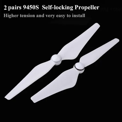Vista 7 de VBESTLIFE Hélices Quadcopter para 4/4 Pro - 2 pares de piezas de repuesto 9450S hechas de plástico - Blanco