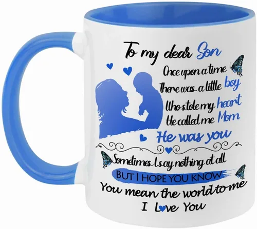 Vista 7 de Fatbaby Taza de café con texto en inglés "To My Dear Daughter", regalo para el día de San Valentín y cumpleaños, regalo para la mejor hija de mamá