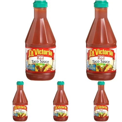 Vista 8 de Salsa para Tacos Roja La Victoria, Suave, 15 Onzas