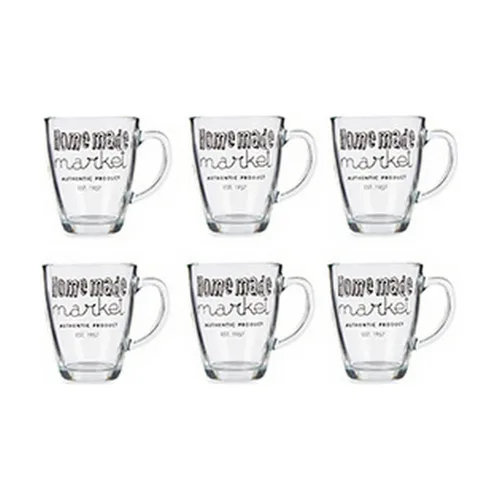 Vista 3 de Taza Mug Vivalto Transparente 320 ml (6 Unidades)