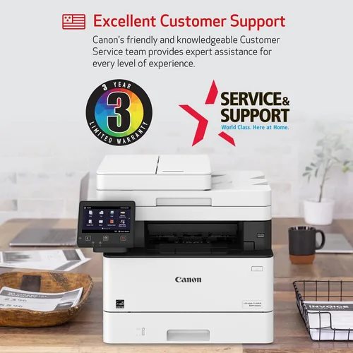 Vista 4 de Canon® - Impresora láser monocromática todo en uno, inalámbrica, imageCLASS® MF455dw Impresora monocromática con fax