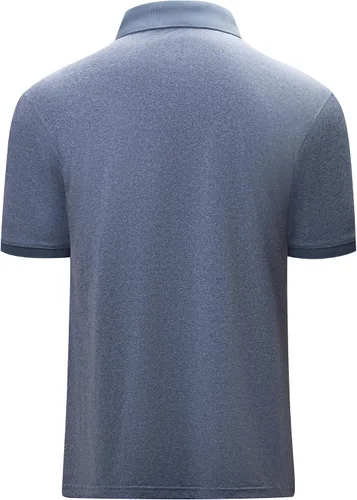 Vista 70 de V VALANCH Polo de golf de manga corta para hombre, estilo casual, con cuello que absorbe la humedad