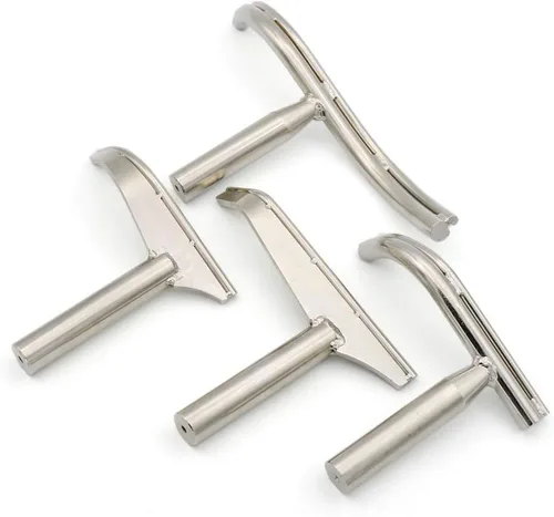 Vista 6 de Soporte de herramientas de torno de acero inoxidable plateado para carpintería Torno de torneado de madera Herramienta de torneado de soporte