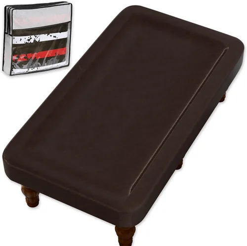 Vista 13 de Funda para mesa de billar de 6.5 pies con cepillo para mesa de billar, fundas de mesa de billar al aire libre, cubierta de cuero impermeable