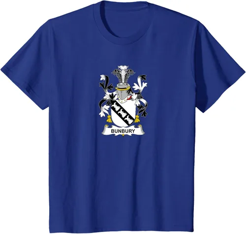 Vista 9 de Bunbury Coat of Arms - Camiseta con escudo familiar Negro
