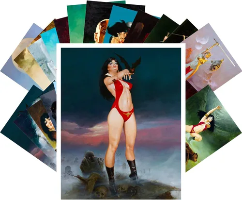 Vista 7 de PIXILUV Pinup Postal Pack 24pcs Vintage Pinup Sexy Girls Classic Sexy Girls