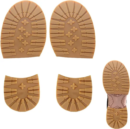 Vista 8 de Suela de goma de repuesto para zapatos y tacones, almohadillas antideslizantes para zapatos protectores de talón para reparación de zapatos de Negro