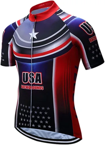 Vista 4 de Shenshan - Conjunto de camiseta de ciclismo de manga corta para hombre