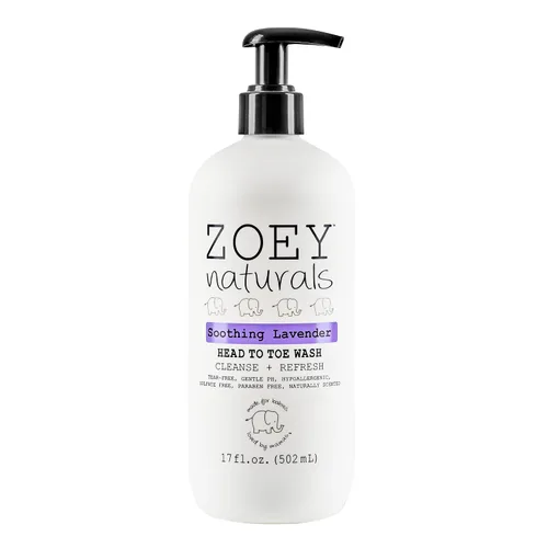 Vista 8 de Zoey Naturals Sweet Citrus Baby Wash & Shampoo, hecho para pieles sensibles, sin lágrimas, sin parabenos, todo natural, fabricado en los Estados