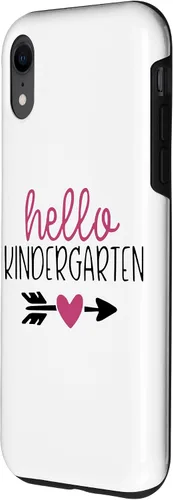 Vista 2 de Hello Kindergarten Parent Or Teacher Saying New School Year Case for iPhone XR
