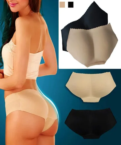 Vista 5 de Sliot Bragas para mujer, con almohadillas para realzar los glúteos, ropa interior acolchada para la cadera, moldeador, levantador de glúteos Negro
