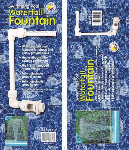 Vista 3 de JED Pool Tools Foutain 90-915 Deluxe - Fuente para piscina, color blanco