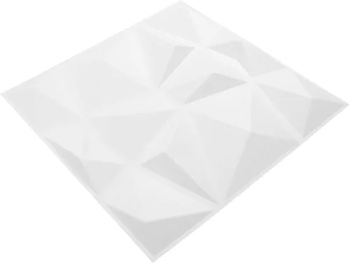 Vista 8 de 12 paneles de pared 3D de PVC, panel texturizado decorativo de 19.7 pulgadas para decoración de pared interior, panel de pared blanco con respetuoso