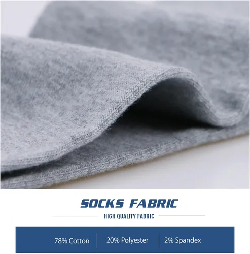 Vista 4 de Calcetines invisibles de corte bajo para mujeres y hombres, atléticos, cortos, de algodón, delgados, ligeros, clásicos, casuales, 12 pares