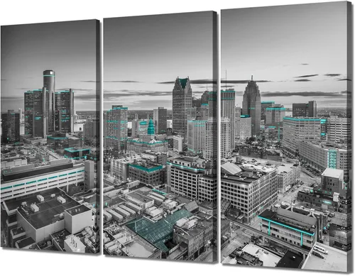 Vista 35 de Arte de pared con puente de Memphis Hernando de Soto, decoración de pared en blanco y negro, paisaje urbano de Tennessee, lienzo, impresión