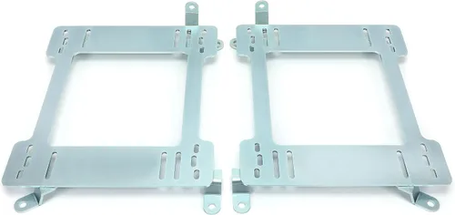 Vista 9 de Kojem Soporte de montaje de asiento de acero compatible con 1992-1999 BMW E36 Coupe Racing Seat Mount Rail (Plata)